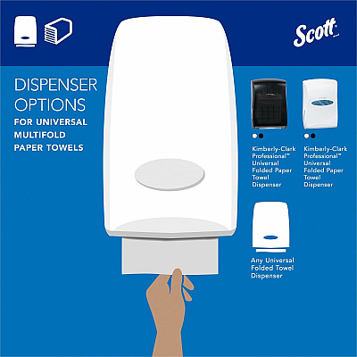 Scott Multifold Paper Towels with Absorbency Pockets (KCC01840)