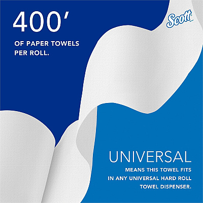 Scott Essential Universal Hard Roll Towels with Absorbency Pockets (KCC02068)