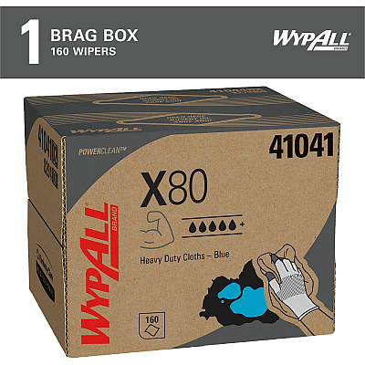 Wypall PowerClean X80 Heavy Duty Cloths - Brag Box (KCC41041)