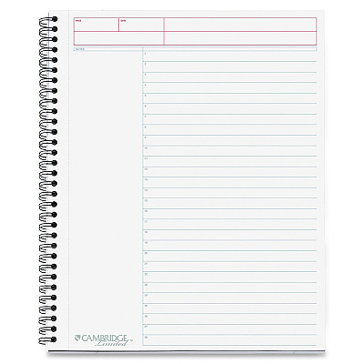 Mead 1 - Subject Action Planner Notebook - Letter (MEA06064)
