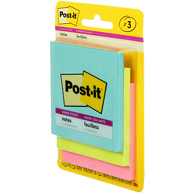 Post-it Super Sticky Notes - Supernova Neons Color Collection (MMM3321SSAN)
