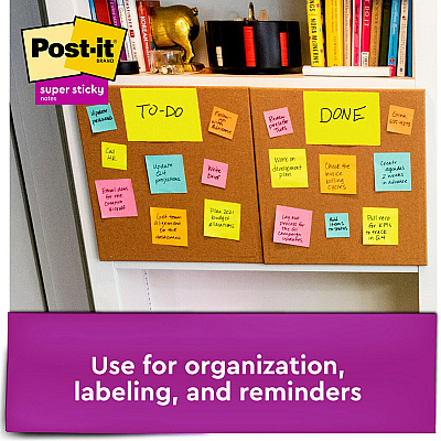 Post-it Super Stick Notes - Energy Boost Color Collection (MMM6445SSP)