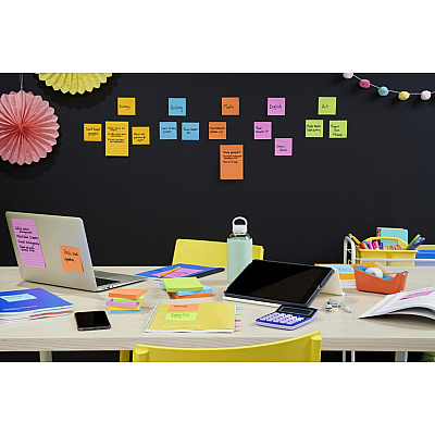 Post-it Super Stick Notes - Energy Boost Color Collection (MMM6445SSP)