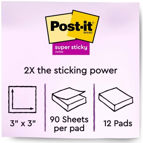 Post-it Super Sticky Notes (65412SSCY)