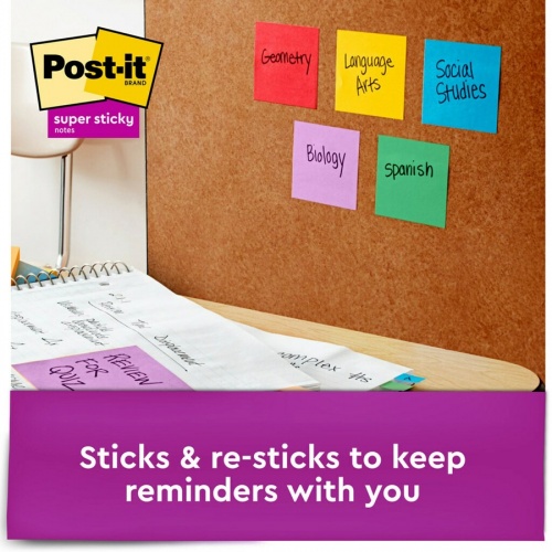 Post-it Super Sticky Notes - Playful Primaries Color Collection (6545SSAN)