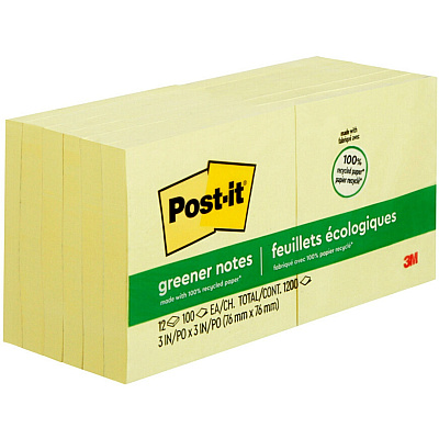 Post-it Greener Notes (MMM654RPYW)