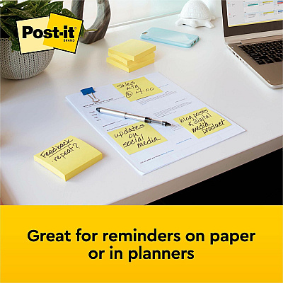 Post-it Notes Original Notepads (MMM654YW)