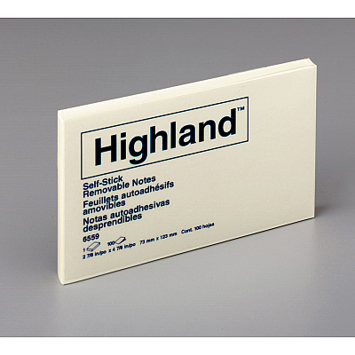 Highland Self-sticking Notepads (MMM6559YW)