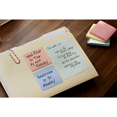 Post-it Lined Notes - Beachside Cafe Color Collection (MMM6605PKAST)