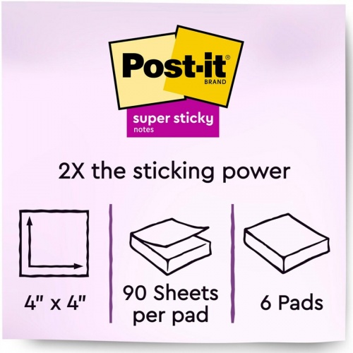 Post-it Super Sticky Lined Notes (6756SSCY)