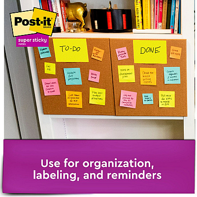 Post-it Super Sticky Notes - Energy Boost Color Collection (MMM6845SSP)