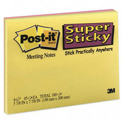 Post-it Super Sticky Notes - Energy Boost Color Collection (MMM6845SSP)