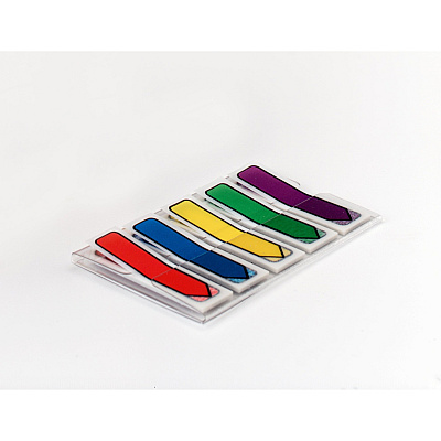 Post-it Arrow Flags in On-the-Go Dispenser - Bright Colors (MMM684ARR1)