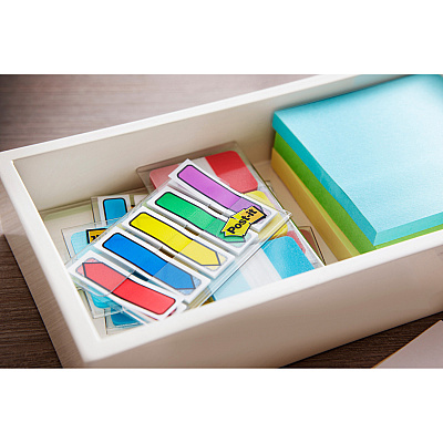 Post-it Arrow Flags in On-the-Go Dispenser - Bright Colors (MMM684ARR2)