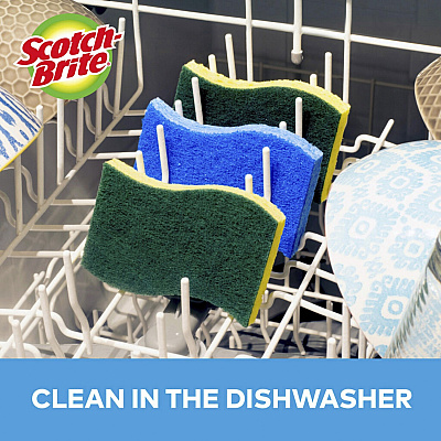Scotch-Brite No Scratch Scrub Sponges (MMMMP3)