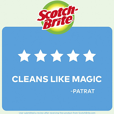 Scotch-Brite No Scratch Scrub Sponges (MMMMP3)