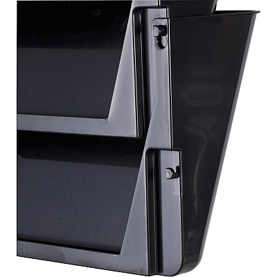 Officemate Mountable Wall File, Black, 2PK (OIC21405)
