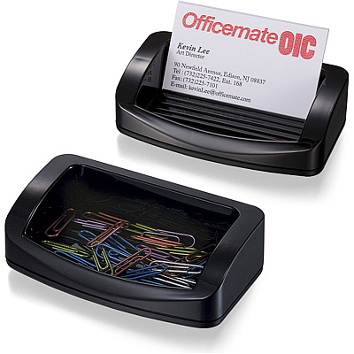 Officemate 2200 Series Business Card/Clip Holder (OIC22332)