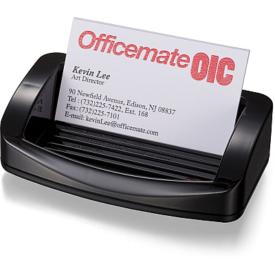 Officemate 2200 Series Business Card/Clip Holder (OIC22332)