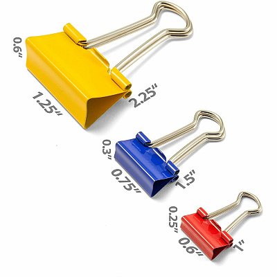 Officemate Binder Clips, Assorted (OIC31026)