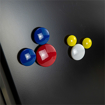 Officemate Round Handy Magnets, 30/Tub (OIC92500)
