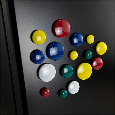 Officemate Round Handy Magnets, 30/Tub (OIC92500)