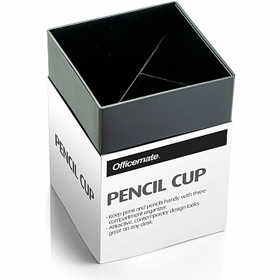 Officemate 3-Compartment Pencil Cup (OIC93681)