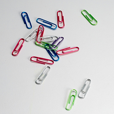 Officemate Translucent #2 Vinyl Paper Clips (OIC97211)