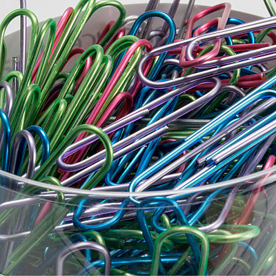 Officemate Giant Translucent Vinyl Paper Clips (OIC97212)