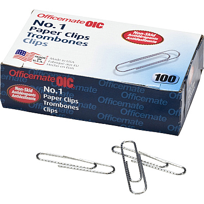 Officemate #1 Non-skid Paper Clips (OIC99912)