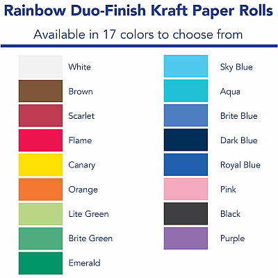 Rainbow Kraft Colored Kraft Duo-Finish Kraft Paper (PAC63000)