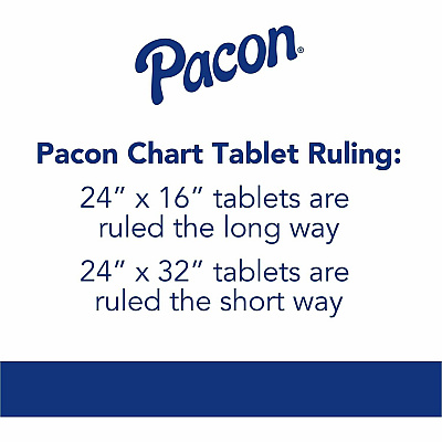 Pacon Ruled Chart Tablet (PAC74610)