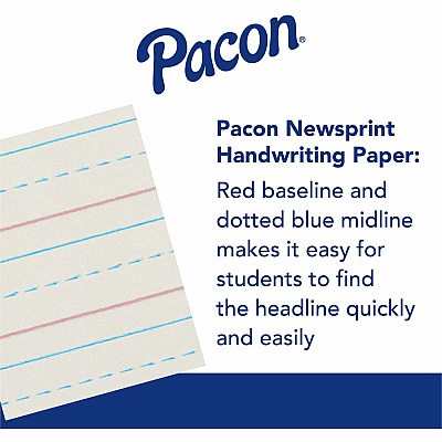 Zaner-Bloser Dotted Midline Newsprint Paper (PACZP2611)