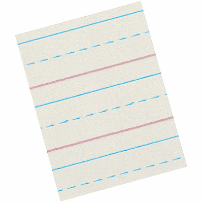 Zaner-Bloser Dotted Midline Newsprint Paper - Letter (PACZP2613)