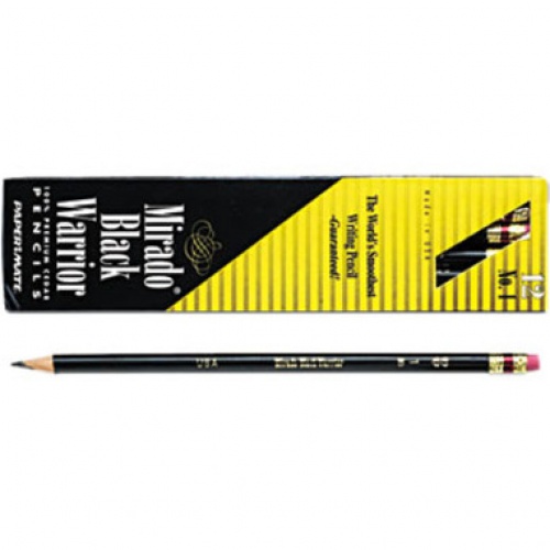 Paper Mate Mirado Black Warrior Pencils with Eraser (2254)