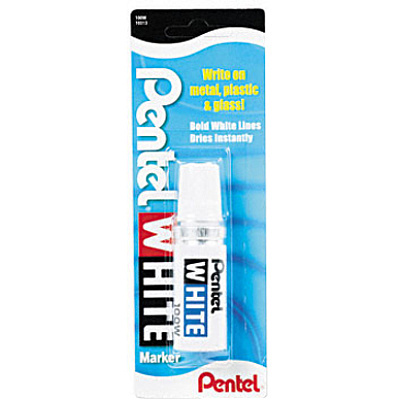 Pentel Felt Tip White Markers (PEN100W)