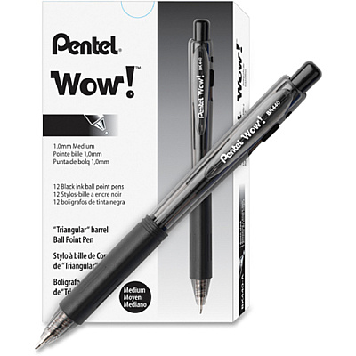 Pentel WOW! Retractable Ballpoint Pens (PENBK440A)