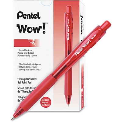 Pentel WOW! Retractable Ballpoint Pens (PENBK440B)