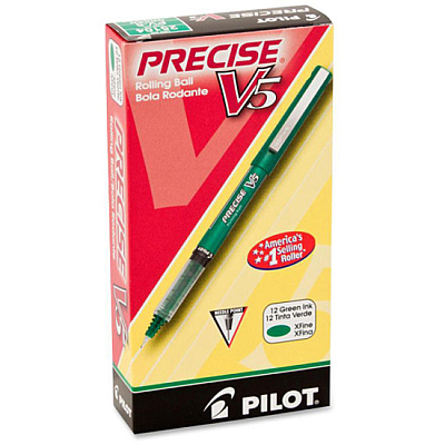 Pilot Precise V5 Extra-Fine Premium Capped Rolling Ball Pens (PIL25104)