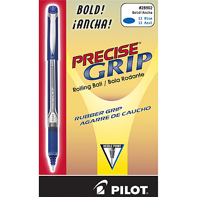 Pilot Precise Grip Bold Capped Rolling Ball Pens (PIL28902)