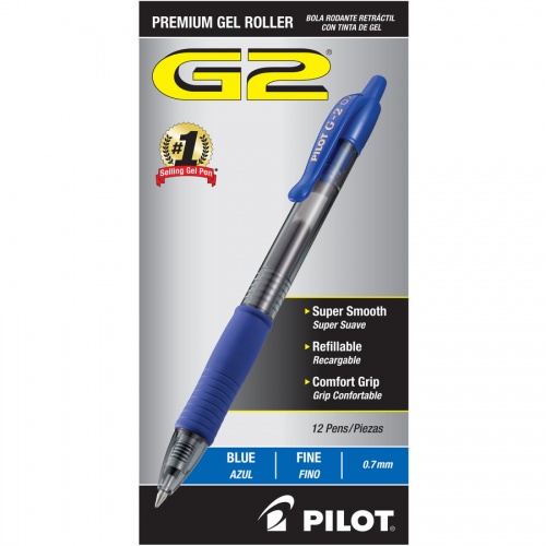 Pilot G2 Retractable Gel Ink Rollerball Pens (31021)