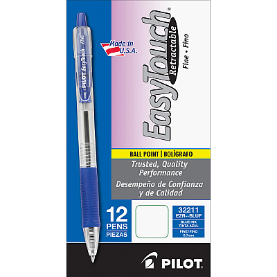 Pilot EasyTouch Retractable Ballpoint Pens (PIL32211)