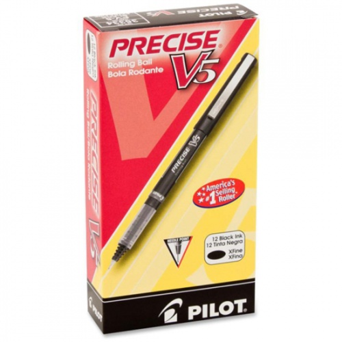 Pilot Precise V5 Extra-Fine Premium Capped Rolling Ball Pens (35334)
