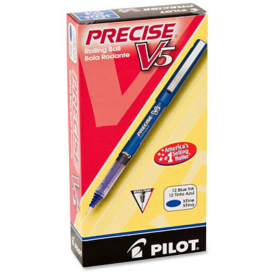 Pilot Precise V5 Extra-Fine Premium Capped Rolling Ball Pens (PIL35335)