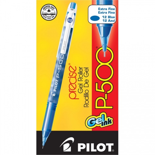 Pilot Precise P-500 Precision Point Extra-Fine Capped Gel Rolling Ball Pens (38601)