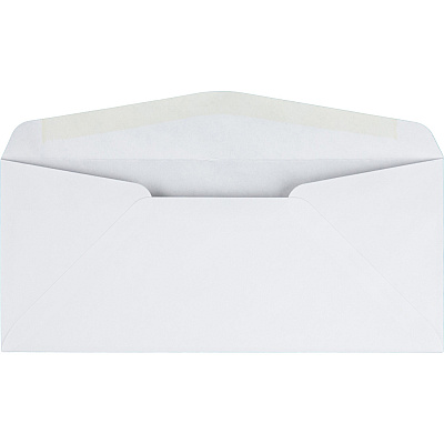 Quality Park No. 10 Business Envelopes with Gummed Closure and Diagonal Seam (QUA11112)