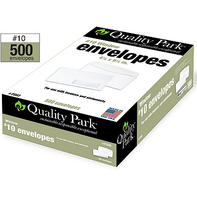 Quality Park No. 10 Single Right Window Envelopes (QUA21332)