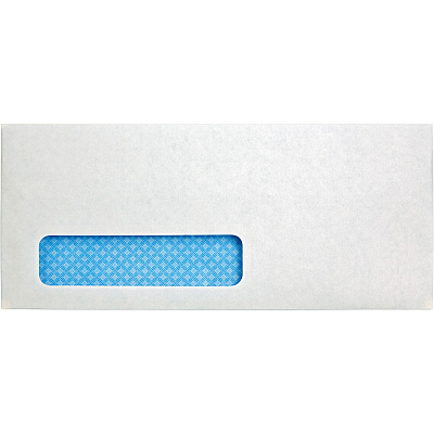 Quality Park No. 10 Single Window Security Tinted Business Envelopes with a Self-Seal Closure (QUA21418)