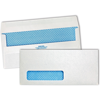 Quality Park No. 10 Single Window Security Tinted Business Envelopes with a Self-Seal Closure (QUA21418)