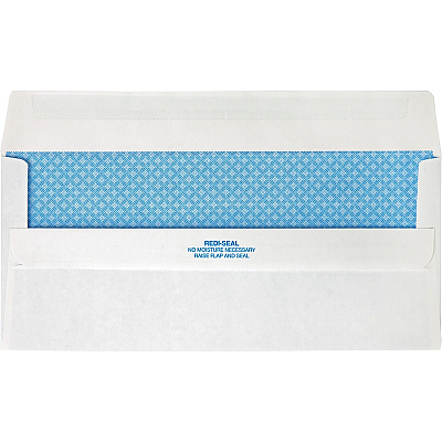 Quality Park No. 10 Single Window Security Tinted Business Envelopes with a Self-Seal Closure (QUA21418)